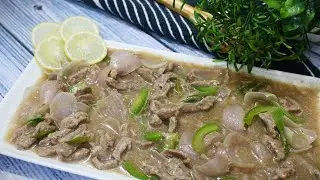 Beef Chilli || Bangladeshi Chinese Restaurant Style Beef Chilli Onion With Capsicum