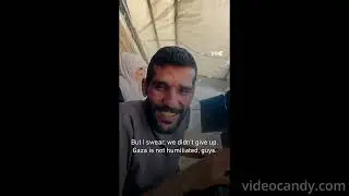 Palestinian guy's crazy story to get food in Gaza
