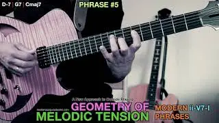 GEOMETRY OF MELODIC TENSION - Modern ii-V7-I Phrases (using Altered Polygons - minor pentatonic)