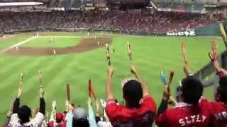Kikuchi at bat  Carp vs Dragons 2014