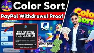 Color Sort Game ॥ Play & Earn Reword 🤯॥ Color Sort Game Real or Fake? 🤔 New Earning App 2026.🥳