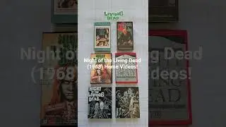 Night of the Living Dead (1968) Home Videos! #nightofthelivingdead #vhs #dvd #bluray #physicalmedia