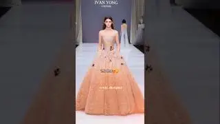 🌅This dress is giving a sunset vibe✨️#fashion #runway #dress #shortvideos #viralvideo