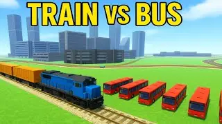 🚆 Train vs Bus Crash | Bike Simulator 3D Game | Extreme Train Accident 😱
