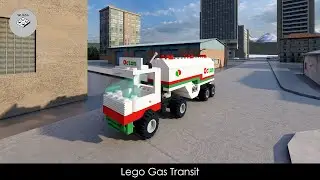 Lego System Gas Transit 6594 done in Studio 2.0 | Speed Build