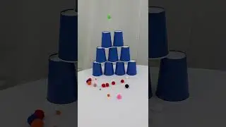 DIY Pom Pom Cannon Trick Shot