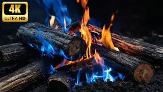 🔥 4K Fireplace EFFECTIVE for Stress & Anxiety | Cozy Night V1