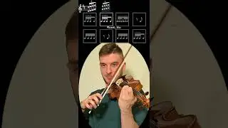 Rhythm Challenge + Octaves on the violin #shorts #violin #practice