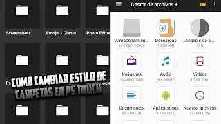 C&oacute;mo Cambiar Estilo de las carpetas en PS TOUCH Android