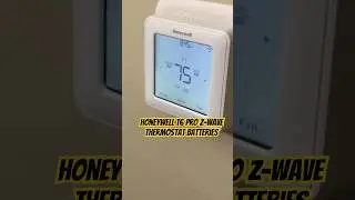 How To Replace Honeywell T6 Pro Z-Wave Thermostat Batteries #shortvideo #shorts  #short  #viral