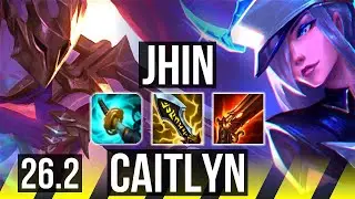 JHIN & Leona vs CAITLYN & Thresh (ADC) | 49K damage | NA Challenger | 26.2