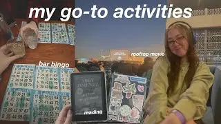 my recent obsessions | reading, rooftop movies and bar bingo