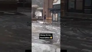 Disney on ice (HOOD EDITION ) #funny #shortsviral #comedyvideos #fyp #shorts
