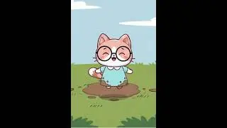 Miso Jumps in Mud | Fun Cat Song for Kids | ExplorerMiso #cutecat #misothecat #muddypuddles