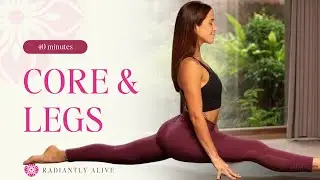 40 Min Beginner-Friendly Vinyasa Yoga Flow for Core & Legs with Denise