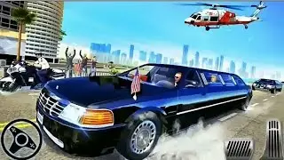 US President Helicopter : Limo Car Driving Games - Best Android Gameplay [HD]