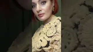 🍀Ирландское кружево. Фасон летучая мышь.#lace #handmade #ирландскоекружево #designerlace #knitting
