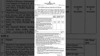 Rajasthan University b.Ed first year second year exam fees 2024