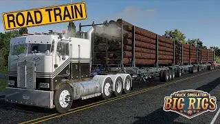 ROAD TRAIN ⚠️ KENWORTH K100 GAMEPLAY | Truck Simulator Big Rigs by Dualcarbon
