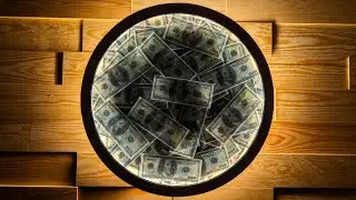 DIY Wooden Lamp with Dollar Resin & LED Strip | Unique Handmade Light