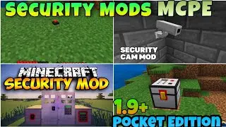 How To Download Security Mod Minecraft Pe | Security Craft Mods Pe | Camera Mod Minecraft 1.9+ MCPE!