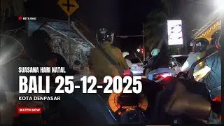 SUASANA HARI NATAL DI KOTA DENPASAR BALI