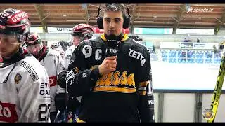 Maxim Kryvorutskyy, Julian Straub und Markus Lillich| Drittelpausen-Talk und Nachspiel-Interview