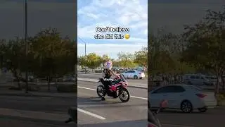 She stepped on it 😭 #motorcycle  #fyp #yamaha #r7 #bikelife #couple  #biketok #booktok #bikergirl