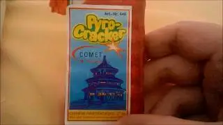 Test der Pyro Cracker von Comet mit Pagode Label