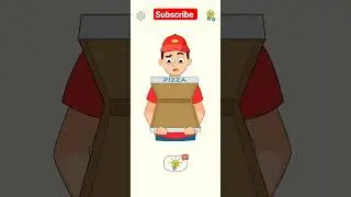Draw the line to make the pizza #funny #game