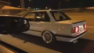 67mm 550hp Mustang vs. 62mm 500hp BMW E30