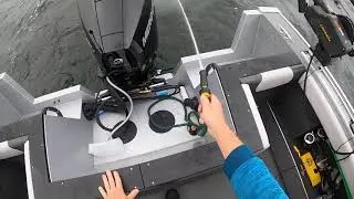 5 ft flexible hose demo for boat wash down.