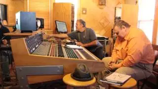 Jay recording steel tracks with Pat