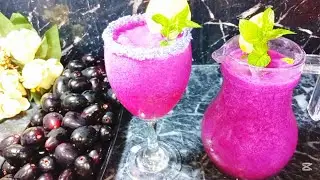 Jamun Juice | Jamun ka sharbat banane ka tarika | Jamun Mojito Summer Special Drink