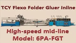 TCY Flexo Printing Machine. Flexo Folder Gluer Inline.
