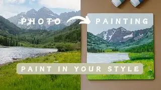How to turn a photo into a painting: using reference photos to paint landscapes