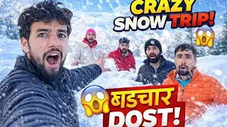 Crazy fun with friends in snow😍|Full vlog