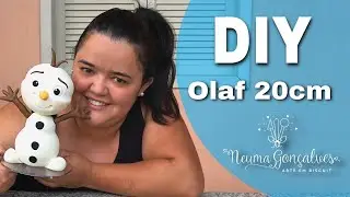 DIY - Olaf 20cm de biscuit - Neuma Gonçalves