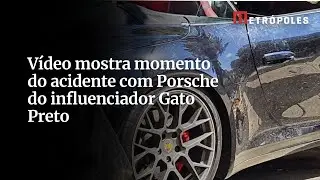 V&iacute;deo mostra momento do acidente com Porsche do influenciador Gato Preto