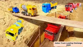 👉 Truck Reversing Across Narrow Bridge with Heavy Load | Indian Truck Loading Challenge 2025