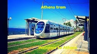 Athens tram ride from Edem to Platia Katraki