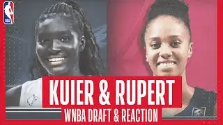 AWAK KUIER & ILIANA RUPERT | Draft and reaction as Europeans go in first round of WNBA draft 🍾😃