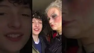 Finn Wolfhard being a whole mood #finnwolfhard #strangerthings #milliebobbybrown #shorts #tiktok