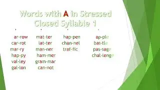 Double Consonant Letters in Two Syllable Words 1