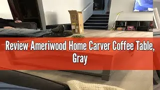 Review Ameriwood Home Carver Coffee Table, Gray