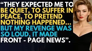 They expected me to quiet, to suffer in peace, to pretend nothing happened 
