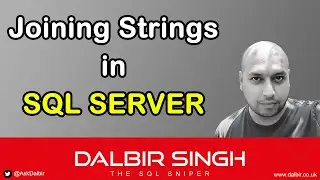 Joining Strings (Concatenation) - In SQL Server / TSQL