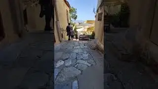 Beautiful lanes and street cafes of Athens, Greece