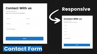 Making Responsive Contact Form Using HTML and CSS