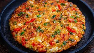 Капуста, морковь с яйцами — это лучше, чем пицца! 2 простых и очень вкусных рецепта блюд из капусты!